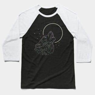 Lunar Wolf Baseball T-Shirt